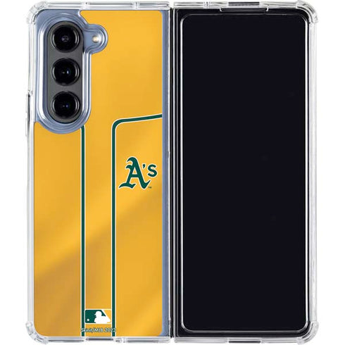 MLB Oakland Athletics Alternate Jersey Galaxy Z Fold5 5G Clear Case